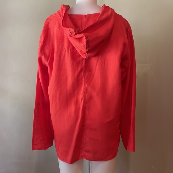 Sigrid Olsen Cherry Red Linen Jacket/Top - Picture 2 of 9